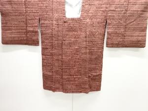 ふくれ織　レンガ模様道行コート